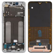Piastra cornice cornice LCD alloggiamento anteriore per Xiaomi Mi CC9 / 9 Lite (argento)