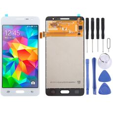 Schermo LCD OEM per Galaxy Grand Prime SM-G530F SM-G531F con digitalizzatore assemblaggio completo (bianco)