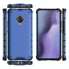 Per Vivo S5 Custodia antiurto per PC a nido d'ape + TPU (blu)