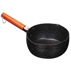 Pentola in stile giapponese Pentola antiaderente in pietra Maifan Mini pentola in legno Piccola pentola per il latte Pentola domestica 18 cm senza coperchio