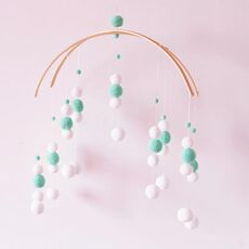 Ball Wind Chime Bed Bed Brok Gruppo con bambini Decorazione della stanza Puntelli Giocattoli divertenti, Dimensioni: 38x100cm (verde)