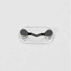 Porta occhiali magnetico Spilla magnetica Porta targa Auricolare Clip per occhiali (Nero)