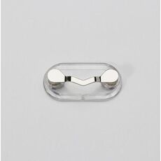 5 pezzi di occhiali magnetici Portabicchieri magnetici Numero Piastra Auricolare Auricolare Occhiali Clip (Argento)