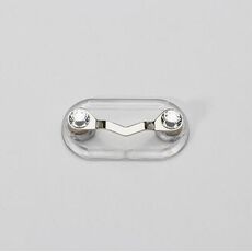 5 pezzi di occhiali da occhiali magnetici titolare magnetico Number Number tarches auricolare occhiali clip (bianco diamante)