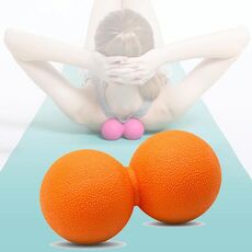 Palla da massaggio fitness elastica in silicone Yaga Ball (arancione)