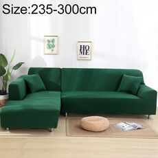 Divano All-inclusive Set universale Copridivano completo Aggiungi un pezzo di federa, dimensioni: quattro posti (235-300 cm) (verde scuro)