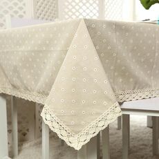 Tovaglia in pizzo, tavolino, tovagliolo multifunzionale, dimensioni: 140x140 cm