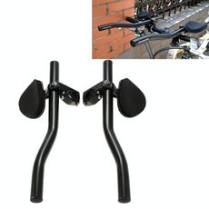 Manubrio SHANMASHI per bicicletta in lega di alluminio manubrio da strada TT (nero)