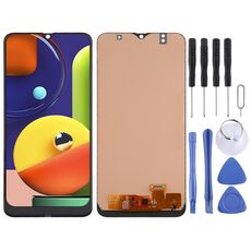 Schermo LCD incell per Galaxy A30 / A50 / A50s (non supporta l'identificazione delle impronte digitali) con assemblaggio completo del digitalizzatore (nero)
