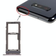 Per Samsung Galaxy S10+ / S10 / S10e Vassoio scheda SIM + Vassoio scheda micro SD (Nero)