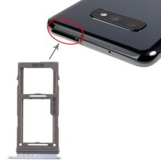 Vassoio per scheda SIM per Samsung Galaxy S10+ / S10 / S10e + Vassoio per scheda micro SD (blu)