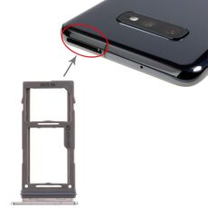 Per Samsung Galaxy S10+ / S10 / S10e Vassoio scheda SIM + Vassoio scheda micro SD (bianco)