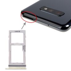 Per Galaxy S10+ / S10 / S10e Vassoio scheda SIM + Vassoio scheda SIM / Vassoio scheda micro SD (oro)