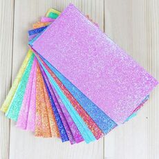 150 pezzi quadrati di carta pieghevole flash su un lato per bambini fatti a mano fai da te scrapbooking decorazione artigianale, dimensioni: 7 × 14 cm （50 fogli）