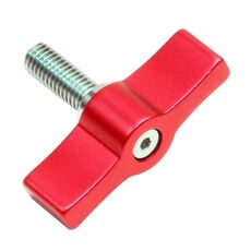 10PCS Vite a forma di T Vite manuale di regolazione multidirezionale Vite con impugnatura in lega di alluminio, specifica: M4 (rosso)