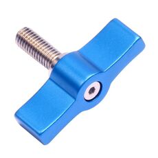 10PCS Vite a forma di T Vite manuale di regolazione multidirezionale Vite con impugnatura in lega di alluminio, specifica: M5 (blu)