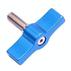 10PCS Vite a forma di T Vite manuale di regolazione multidirezionale Vite con impugnatura in lega di alluminio, specifica: M6 (blu)
