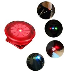 10 PCS Clip per scarpe Luce LED Mini Luce con clip Luce di avvertimento per corsa notturna all'aperto (rossa)