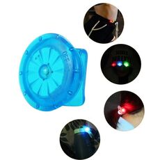 10 PCS Clip per scarpe Luce LED Mini Clip per luce notturna per esterni (blu)