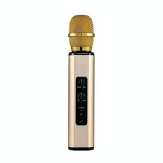 Microfono per computer Bluetooth con doppio altoparlante magnetico interno portatile K6 (oro)
