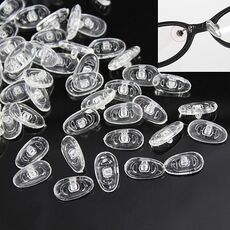 10 paia in silicone a vite a vite rivestito in plastica antiscivolo antiscivolo occhiali accessori per telaio