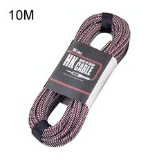 Cavo di collegamento per basso elettrico in legno Cavo audio per riduzione del rumore, lunghezza cavo: 10 m, consegna a colori casuali