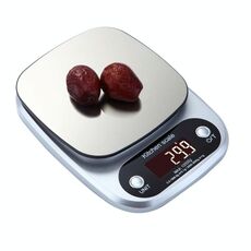 Bilancia elettronica LCD da cucina in acciaio inossidabile BOH-C305, specifica: 10 kg / 1 g
