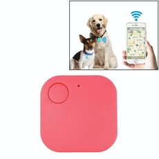 Allarme portachiavi antifurto a distanza Bluetooth portatile mini quadrato antifurto intelligente (rosa)