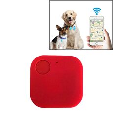 Allarme portachiavi antifurto a distanza Bluetooth portatile mini quadrato anti smarrimento intelligente (rosso)