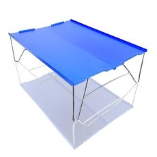 Tavolo da Picnic Picnic Picnic da esterno portatile Mini tavolo in alluminio da esterno Campeggio auto-guida Barbecue Piccolo tavolino da caffè (blu)
