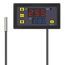 Termostato interruttore display digitale intelligente microcomputer ad alta precisione, stile: alimentazione 12V (display rosso)