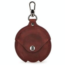 CF1111 per Huawei FreeBuds 3 Crazy Horse Texture Custodia protettiva in pelle per auricolari a conchiglia con gancio (rosso vino)