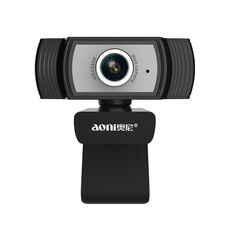 Aoni C33 Beauty FHD 1080P IPTV WebCam Teleconferenza Insegnamento Trasmissione in diretta Telecamera per computer con microfono, Plug and Play senza unità (Nero)