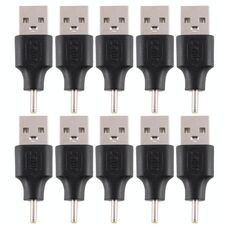 10 PCS 2,5 x 0,7 mm Maschio a USB 2.0 Connettore di alimentazione CC maschio