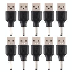10 PCS 3.0 x 1.1mm Maschio a USB 2.0 Connettore di alimentazione CC maschio