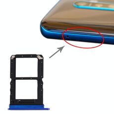 Per OPPO Reno Ace vassoio per scheda SIM + vassoio per scheda SIM (blu)