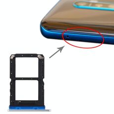Per OPPO Reno Ace vassoio per scheda SIM + vassoio per scheda SIM (argento)