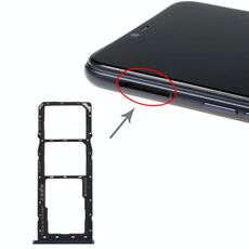 Per Realme 2 Vassoio per schede SIM + Vassoio per schede SIM + Vassoio per schede Micro SD (nero)