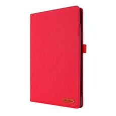 Per Huawei Matepad Pro 10.8 Custodia protettiva in tessuto + TPU piatto con clip per biglietto da visita (rosso)