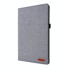 Per Huawei Matepad Pro 10.8 Custodia protettiva in tessuto + TPU piatta con clip per biglietto da visita (grigio)