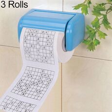 3 rotoli di carta igienica creativa per sudoku