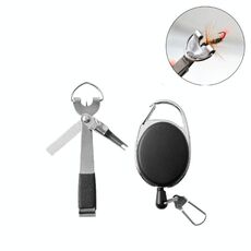 Forniture per la pesca all'aperto Morsetto da pesca Forbici da pesca Portachiavi telescopico, stile: 3 in 1 con portachiavi