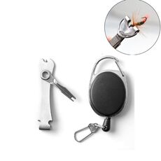 Forniture per la pesca all'aperto Morsetto da pesca Lenza da pesca Forbici Portachiavi telescopico, Stile: 2 in 1 con portachiavi