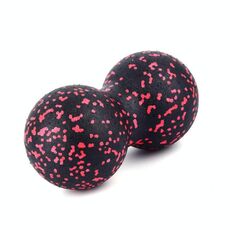 Massaggio con palla da yoga a forma di arachide EVA per sciogliere la fascia muscolare (nero rosso)