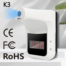 [Magazzino HK] Termometro a infrarossi per il corpo senza contatto sulla fronte a mani libere K3