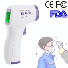 [Magazzino HK] TG8818H Termometro a infrarossi per corpo senza contatto sulla fronte, intervallo di temperatura: 32,0 gradi C - 42,5 gradi C (viola)