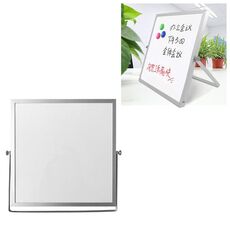Lavagna per messaggi lavagna magnetica portatile da tavolo piccola, dimensioni: 25 cm x 25 cm