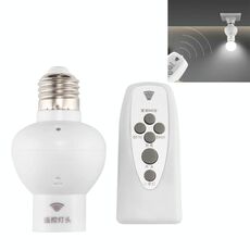 E27 Vite Sokcet Supporto per lampada con telecomando intelligente per AC 110-265V Lampada a LED per luce notturna, supporto dimming e temporizzazione