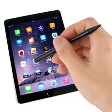 Touch screen capacitivo resistivo Precision Touch Touch Doppia punta Penna stilo (nera)
