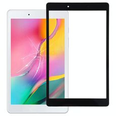 Per Galaxy Tab A 8.0 (2019) SM-T295 (versione LTE) Lente in vetro esterno per schermo anteriore (nero)